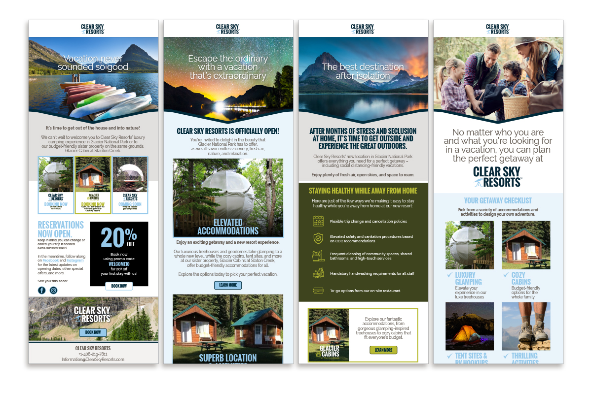 Clear Sky Resorts Email marketing